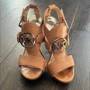 Michael Kors Tan Leather Sandals